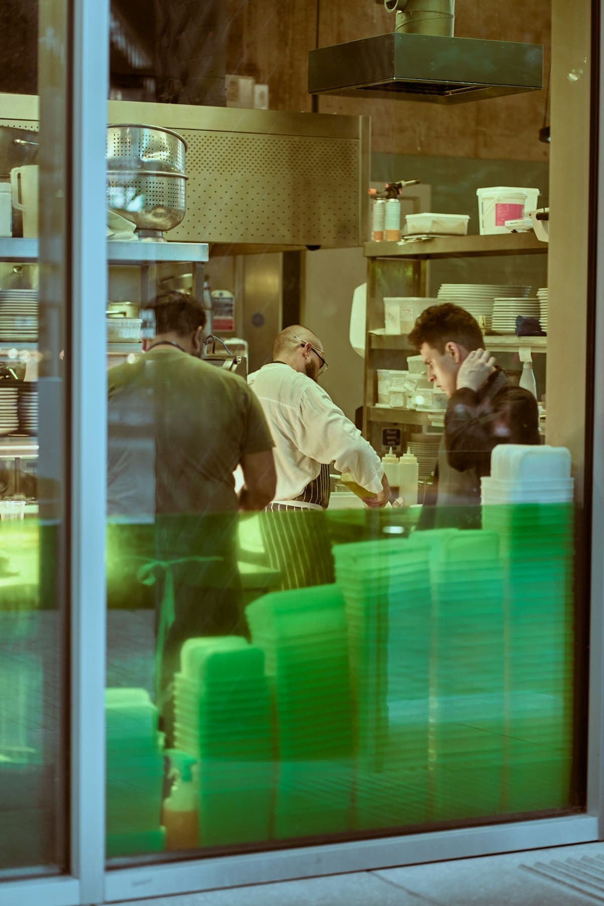 Cuisine de restauration collective en production