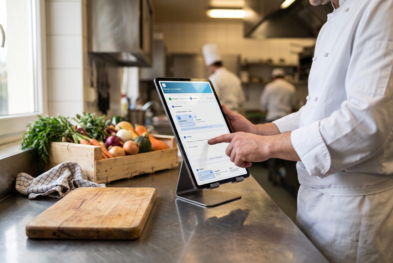 Consignes transmises de la Direction vers la cuisine avec Marco HACCP